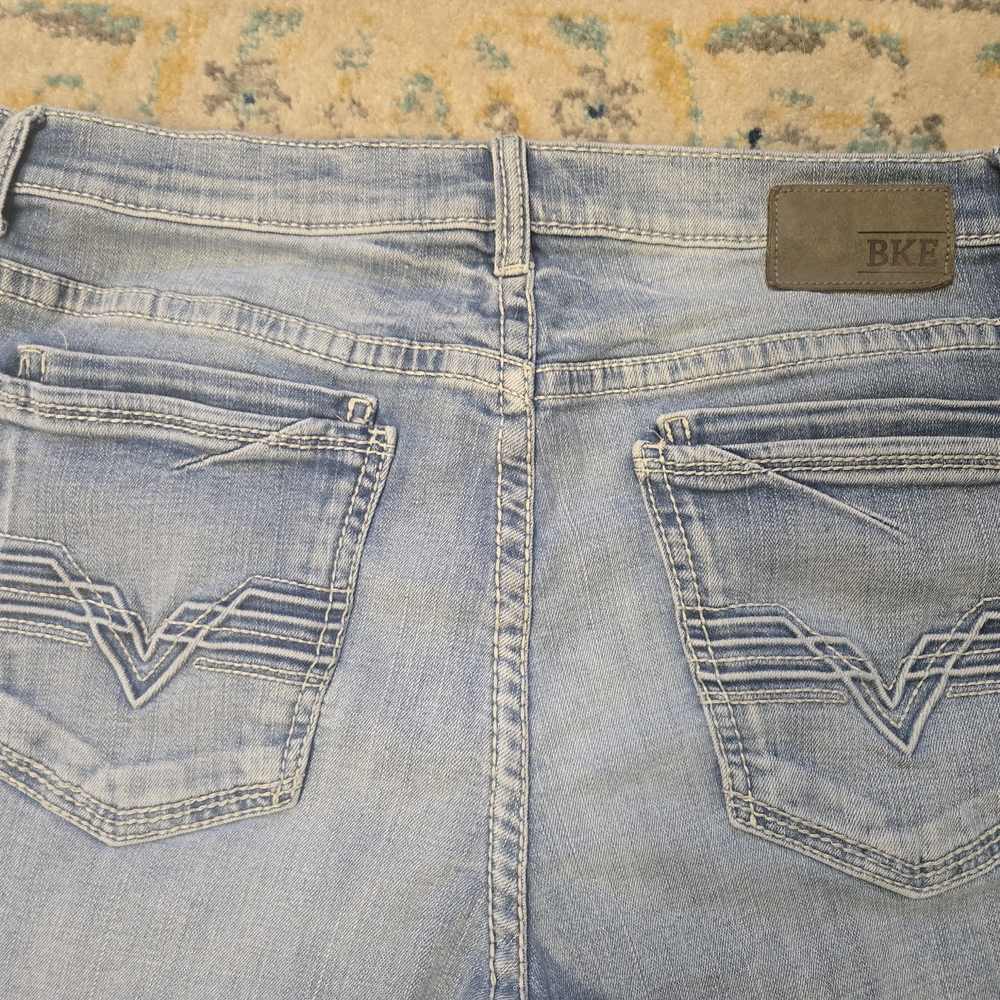BKE Faded Blue Denim Jeans